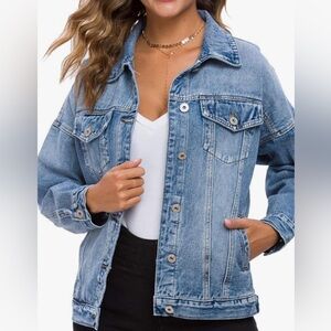 Canton Walker Classic Blue Denim Jean jacket medium